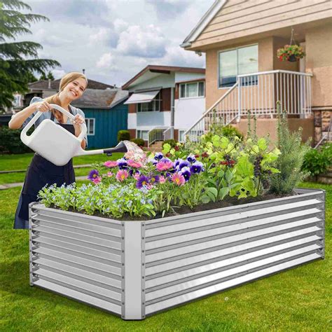 galvanized planter box